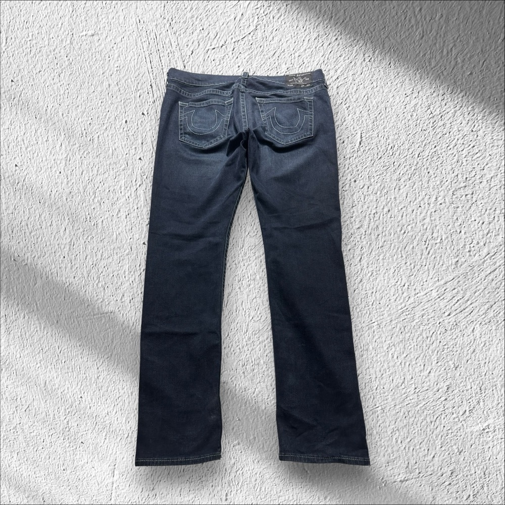 true religion rocco relaxed skinny jeans men’s 38 navy blue Y2K